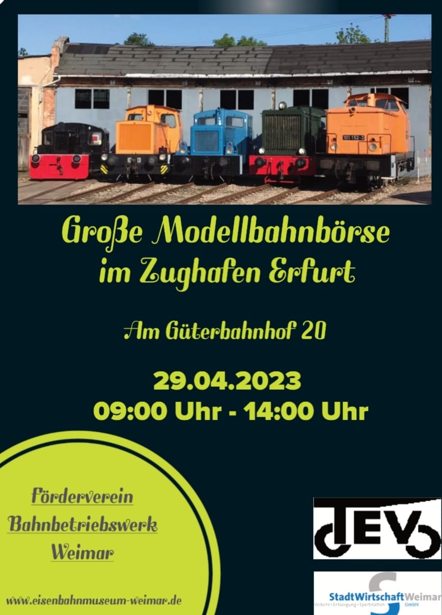 Große Modellbahnbörse Erfurt