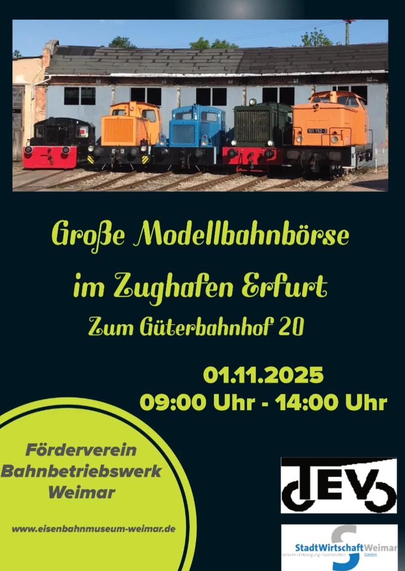Große Modellbahnbörse Erfurt