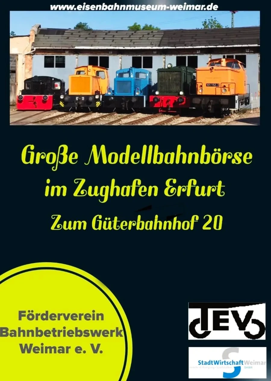 Große Modellbahnbörse Erfurt August 2026