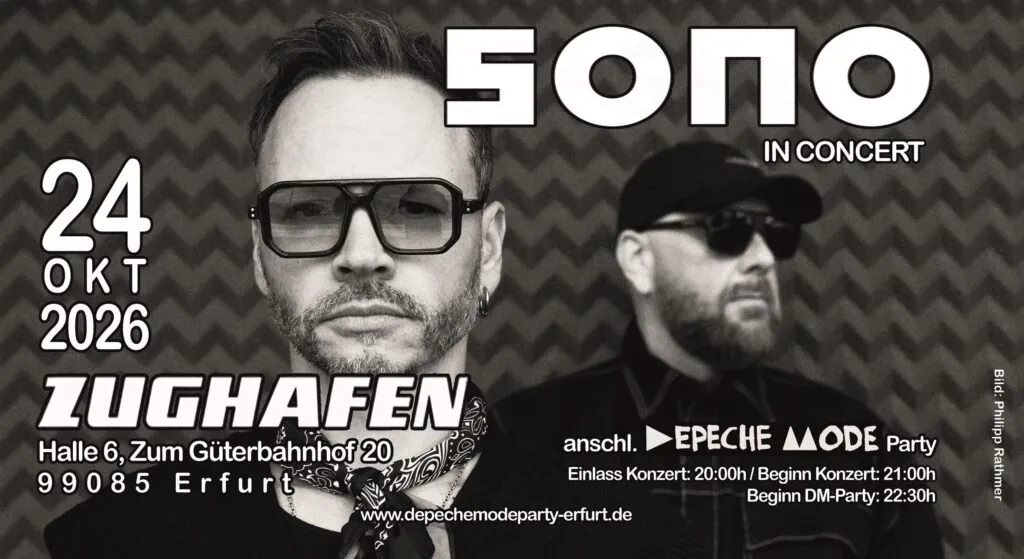 SONO Live In Concert anschl. DEPECHE MODE Party